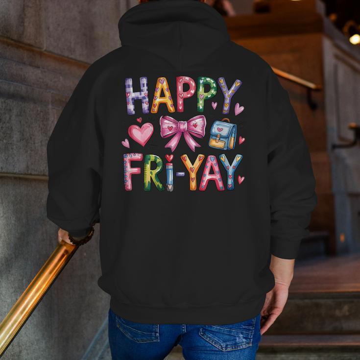 Happy Fri-Yay Teacher Fry Yay Friday Weekend Cute Fri-Yay Men Zip Up Hoodie Back Print, funny gift Happy Fri-Yay Teacher Fry Yay Friday Weekend Cute Fri-Yay Men Zip Up Hoodie Back Print, funny gift
