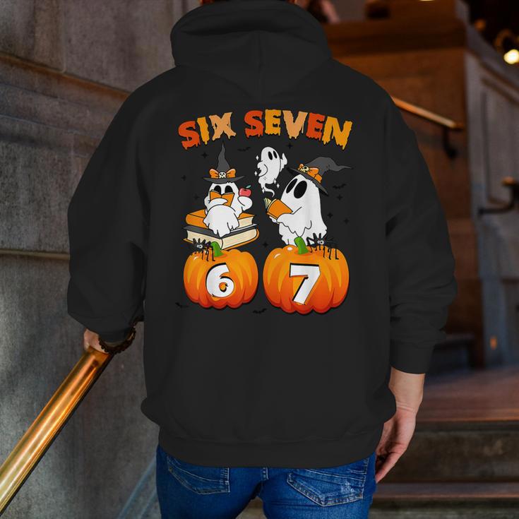 Haunted By 67 Boo Ghost Pumpkin Halloween Teacher Men Zip Up Hoodie Back Print, funny gift Haunted By 67 Boo Ghost Pumpkin Halloween Teacher Men Zip Up Hoodie Back Print, funny gift