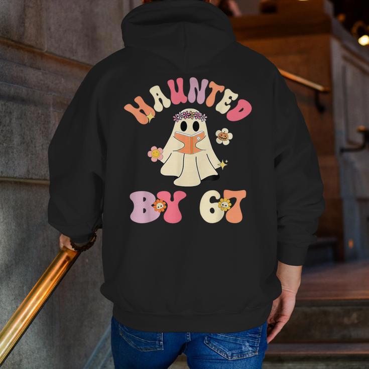 Haunted By 67 Meme Six Seven 6 7 Halloween Teachers Men Zip Up Hoodie Back Print, funny gift Haunted By 67 Meme Six Seven 6 7 Halloween Teachers Men Zip Up Hoodie Back Print, funny gift