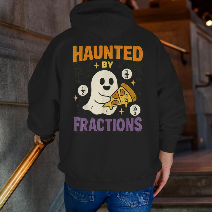Haunted By Fractions Math Halloween Teacher Men Zip Up Hoodie Back Print, funny gift Haunted By Fractions Math Halloween Teacher Men Zip Up Hoodie Back Print, funny gift