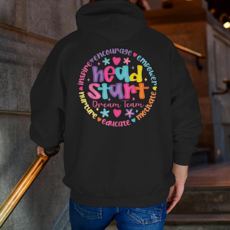 Head Start Dream Team Squad Teacher Headstart Back To School Men Zip Up Hoodie Back Print, funny gift Head Start Dream Team Squad Teacher Headstart Back To School Men Zip Up Hoodie Back Print, funny gift