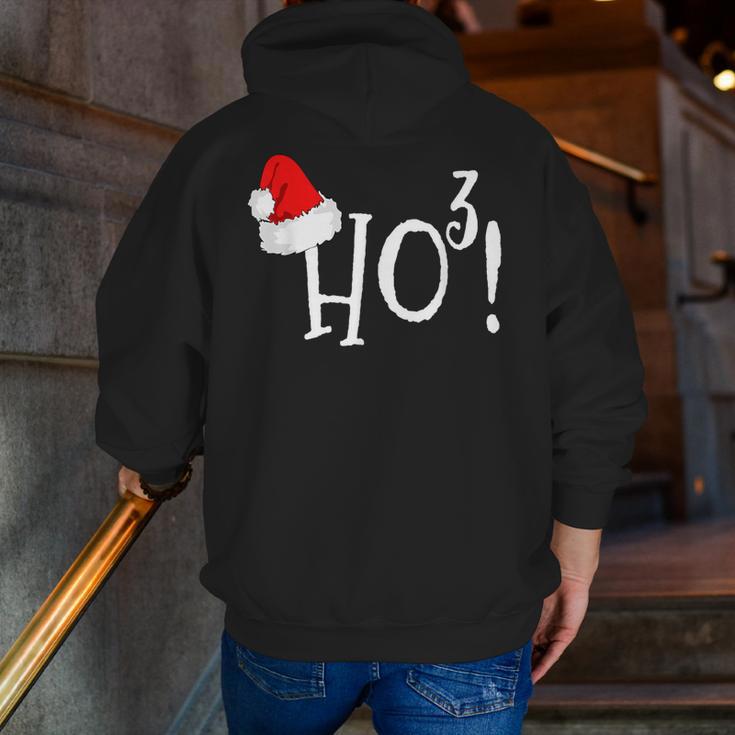 Ho Cubed Shirt Math Teacher Xmas For Men Women Kids Men Zip Up Hoodie Back Print, funny gift