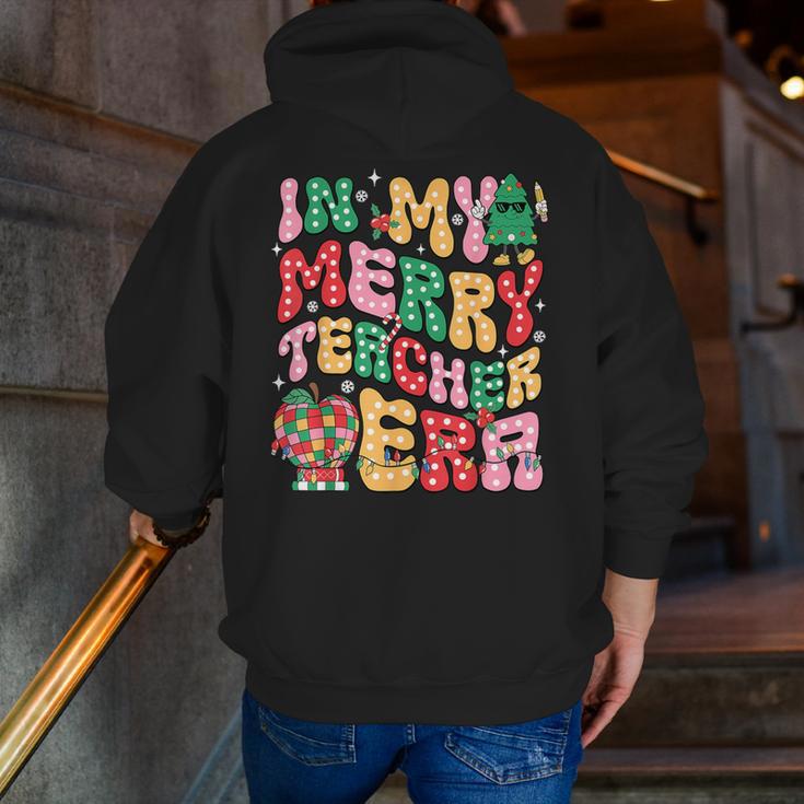In My Holly Xmas Jolly Teacher Era Teacher Vibes Christmas Men Zip Up Hoodie Back Print, funny gift In My Holly Xmas Jolly Teacher Era Teacher Vibes Christmas Men Zip Up Hoodie Back Print, funny gift