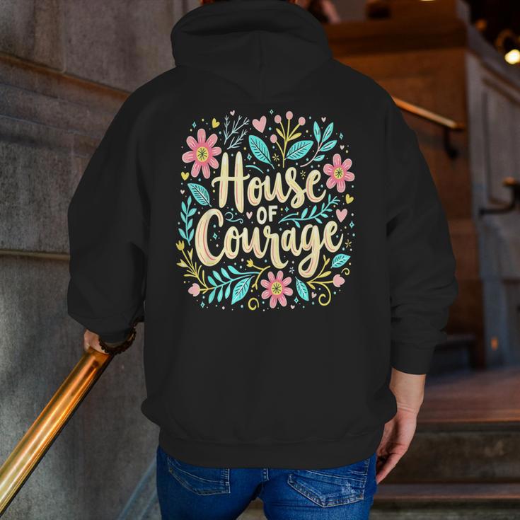 House Of Courage Flowers RCA School Teacher Student Tee Men Zip Up Hoodie Back Print, funny gift House Of Courage Flowers RCA School Teacher Student Tee Men Zip Up Hoodie Back Print, funny gift