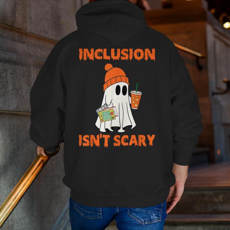 Inclusion Isn't Scary Shirt Halloween SLP Sped Teacher Men Zip Up Hoodie Back Print, funny gift Inclusion Isn't Scary Shirt Halloween SLP Sped Teacher Men Zip Up Hoodie Back Print, funny gift