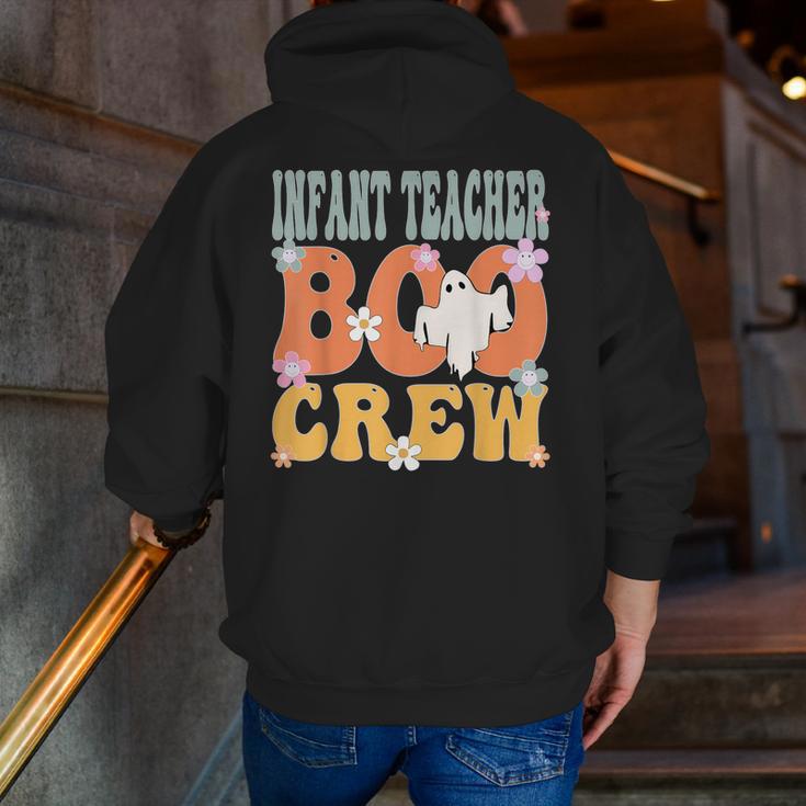 Infant Teacher Boo Crew Ghost Groovy Halloween For Women Men Zip Up Hoodie Back Print, Groovy Teacher Hoodies, funny gift Infant Teacher Boo Crew Ghost Groovy Halloween For Women Men Zip Up Hoodie Back Print, Groovy Teacher Hoodies, funny gift