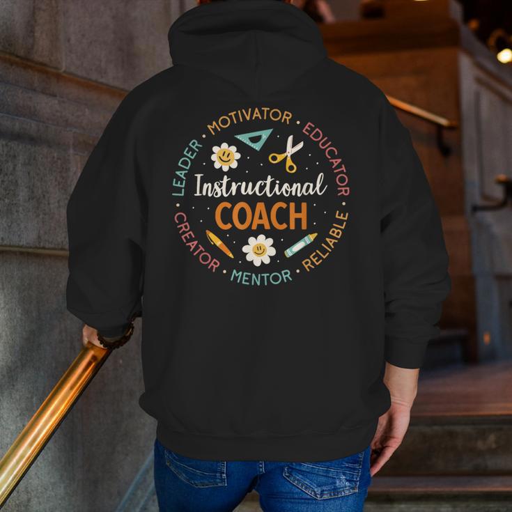 Instructional Coach Back To School Teacher Men Zip Up Hoodie Back Print, funny gift Instructional Coach Back To School Teacher Men Zip Up Hoodie Back Print, funny gift