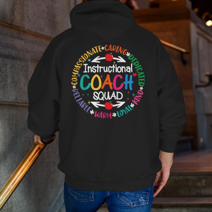 Instructional Coach Squad Teacher Assistant Support Team Men Zip Up Hoodie Back Print, funny gift Instructional Coach Squad Teacher Assistant Support Team Men Zip Up Hoodie Back Print, funny gift