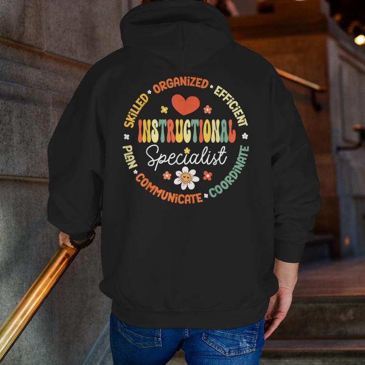 Instructional Specialist School Cute Academic Teacher Men Zip Up Hoodie Back Print, funny gift Instructional Specialist School Cute Academic Teacher Men Zip Up Hoodie Back Print, funny gift