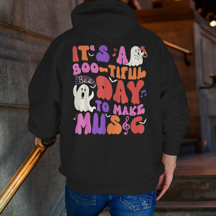 It's a Bootiful Day To Make Music Halloween Music Teacher Men Zip Up Hoodie Back Print, funny gift It's a Bootiful Day To Make Music Halloween Music Teacher Men Zip Up Hoodie Back Print, funny gift