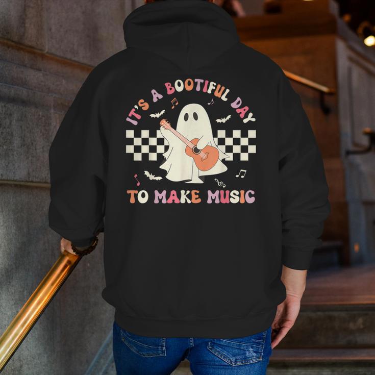 It's A Bootiful Day To Make Music Teacher Musician Halloween For Men Women Kids Men Zip Up Hoodie Back Print, funny gift It's A Bootiful Day To Make Music Teacher Musician Halloween For Men Women Kids Men Zip Up Hoodie Back Print, funny gift