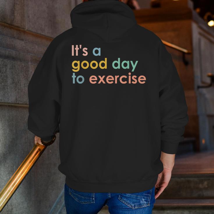 It's A Good Day To Exercise PE Teacher Gym Exercise For Men Women Men Zip Up Hoodie Back Print, Pe Teacher Hoodies, funny gift It's A Good Day To Exercise PE Teacher Gym Exercise For Men Women Men Zip Up Hoodie Back Print, Pe Teacher Hoodies, funny gift