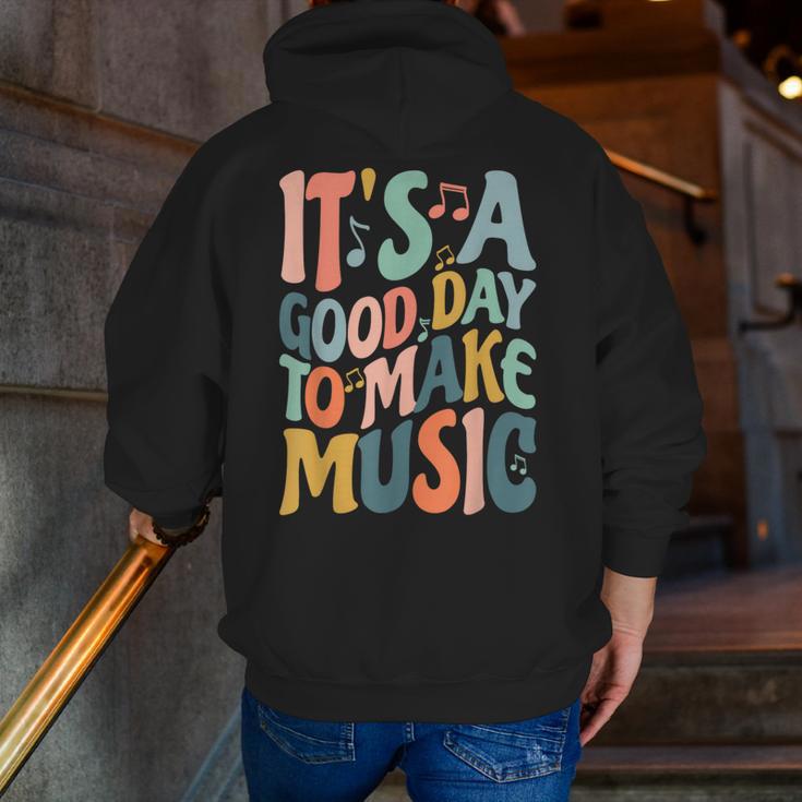 It's A Good Day To Make Music Musician Band Music Teacher Men Zip Up Hoodie Back Print, funny gift It's A Good Day To Make Music Musician Band Music Teacher Men Zip Up Hoodie Back Print, funny gift