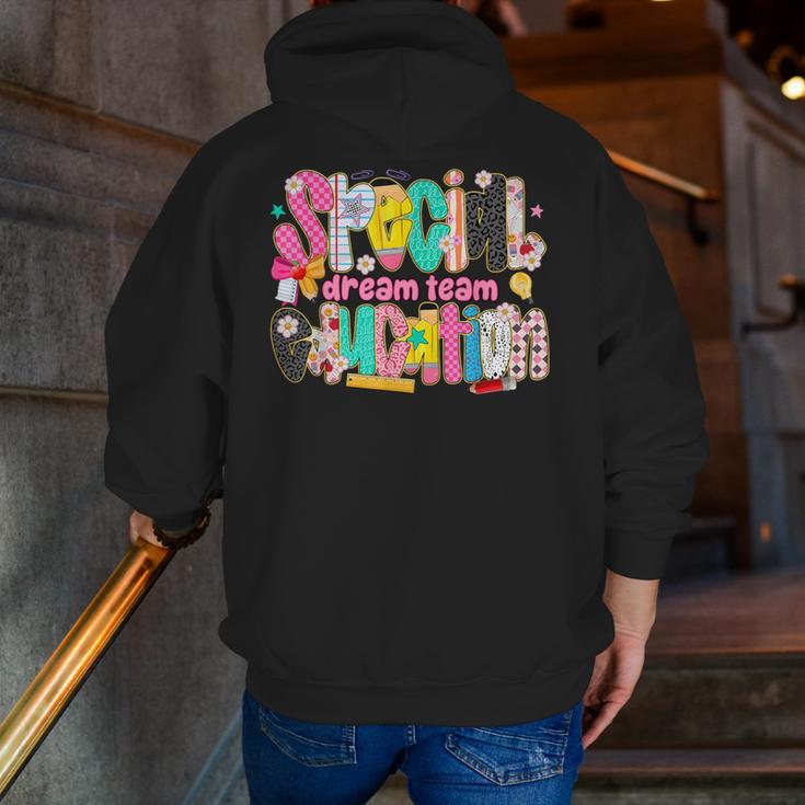 Kids Back To School Teachers Special Education Dream Team Men Zip Up Hoodie Back Print, funny gift Kids Back To School Teachers Special Education Dream Team Men Zip Up Hoodie Back Print, funny gift