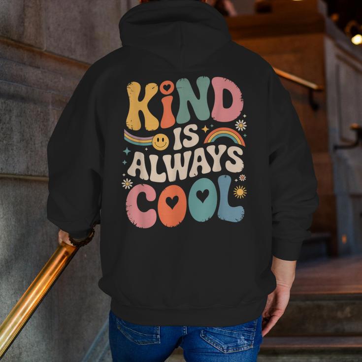Kind Is Always Cool Teacher Graphic Tees Choose Kindness Men Zip Up Hoodie Back Print, funny gift