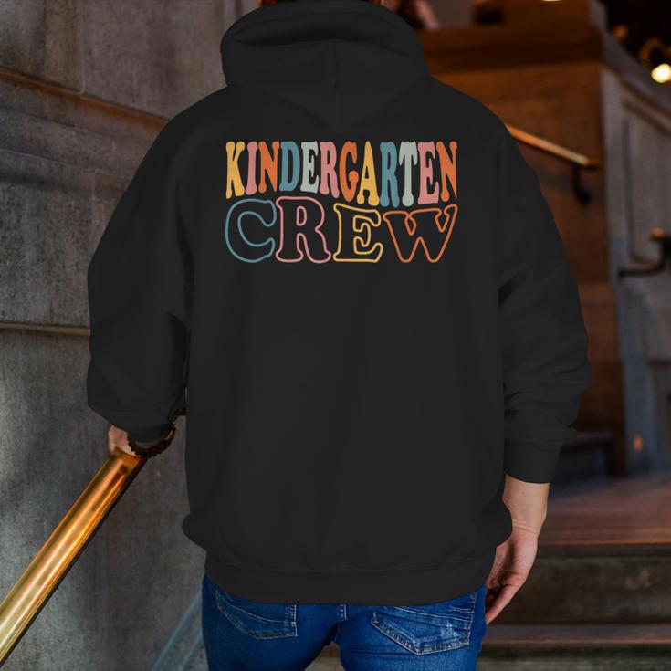 Kinder Crew Kindergarten Teacher First 1st Day Of School Men Zip Up Hoodie Back Print, funny gift Kinder Crew Kindergarten Teacher First 1st Day Of School Men Zip Up Hoodie Back Print, funny gift