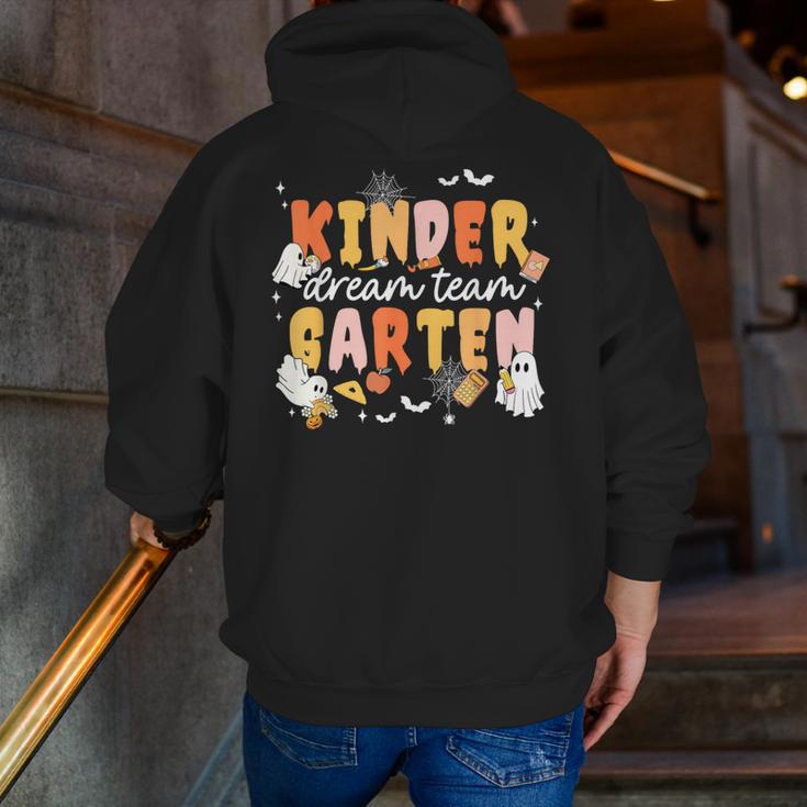 Kindergarten Dream Ghost Team Fall Halloween Spooky Teachers Men Zip Up Hoodie Back Print, funny gift Kindergarten Dream Ghost Team Fall Halloween Spooky Teachers Men Zip Up Hoodie Back Print, funny gift