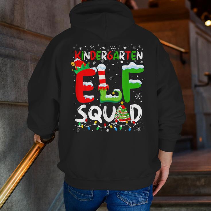 Kindergarten ELF Squad Christmas ELF Student Teacher Men Women Kids Men Zip Up Hoodie Back Print, funny gift Kindergarten ELF Squad Christmas ELF Student Teacher Men Women Kids Men Zip Up Hoodie Back Print, funny gift