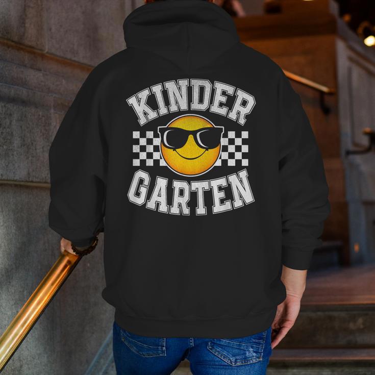 Kindergarten Teacher First Day Of Kinder Back To School Men Zip Up Hoodie Back Print, funny gift Kindergarten Teacher First Day Of Kinder Back To School Men Zip Up Hoodie Back Print, funny gift
