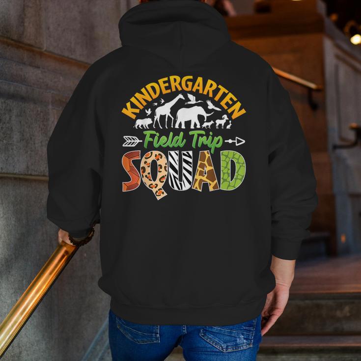 Kindergarten Zoo Field Trip Squad Matching Teacher Students Men Zip Up Hoodie Back Print, funny gift Kindergarten Zoo Field Trip Squad Matching Teacher Students Men Zip Up Hoodie Back Print, funny gift