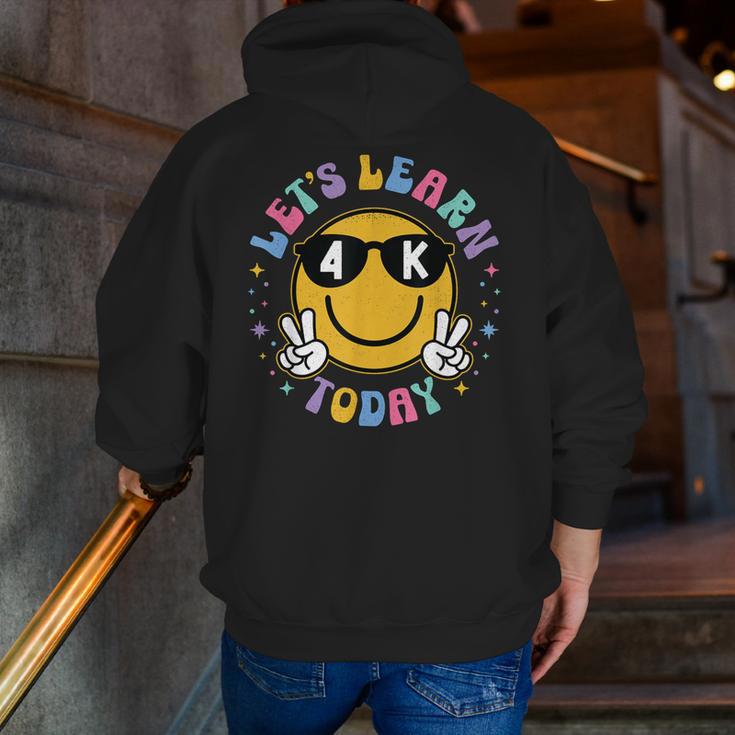 Lets Learn Today Shirt Smile Face 4K Teacher Back To School Men Zip Up Hoodie Back Print, funny gift Lets Learn Today Shirt Smile Face 4K Teacher Back To School Men Zip Up Hoodie Back Print, funny gift