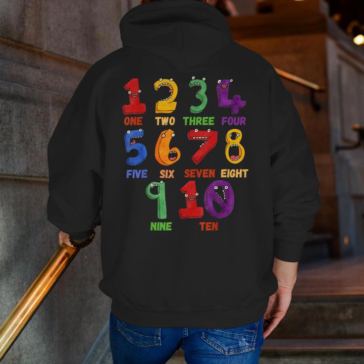Learning Math Numbers Counting Back To School Teacher For Men Women Girls Kids Men Zip Up Hoodie Back Print, funny gift Learning Math Numbers Counting Back To School Teacher For Men Women Girls Kids Men Zip Up Hoodie Back Print, funny gift