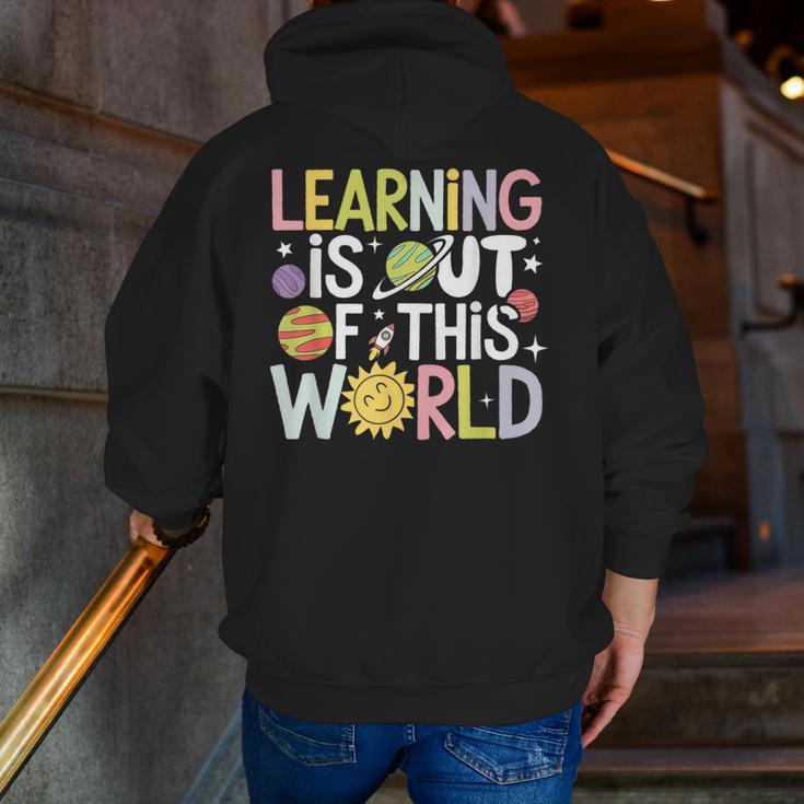 Learning Is Out Of This World Space Teacher Cute Groovy Men Zip Up Hoodie Back Print, Groovy Teacher Hoodies, funny gift Learning Is Out Of This World Space Teacher Cute Groovy Men Zip Up Hoodie Back Print, Groovy Teacher Hoodies, funny gift