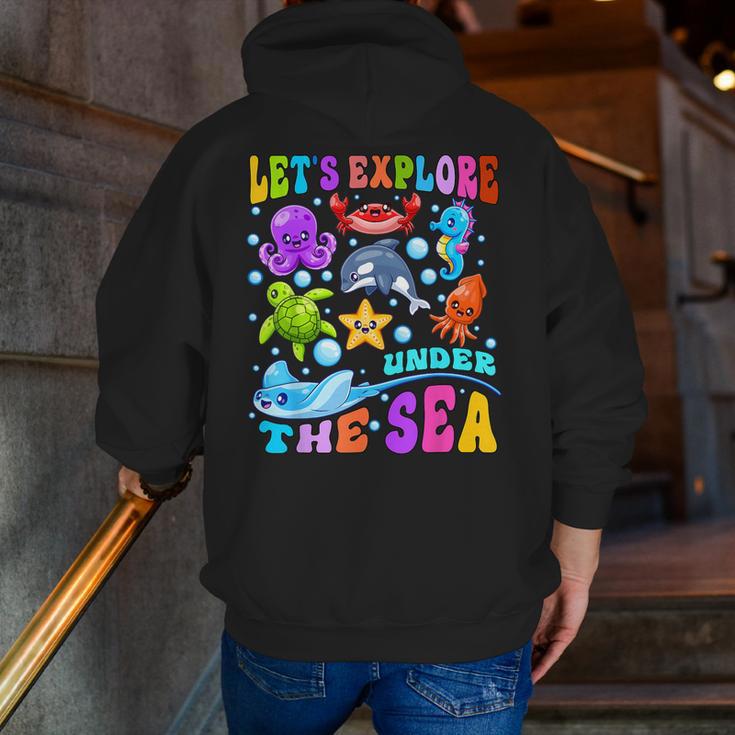 Let's Explore Under The Sea Back To School Student Teacher Men Zip Up Hoodie Back Print, funny gift Let's Explore Under The Sea Back To School Student Teacher Men Zip Up Hoodie Back Print, funny gift