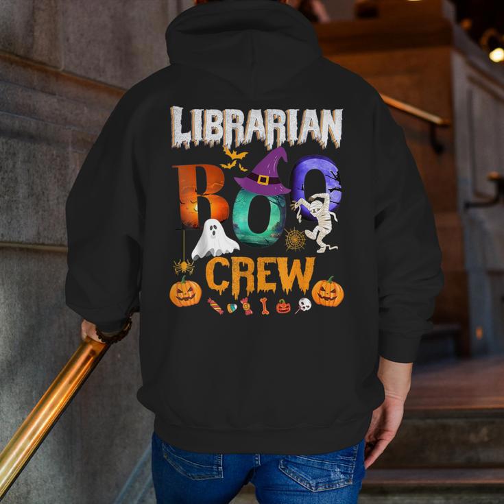 Librarian Boo Crew Teacher Student Halloween Costume Men Zip Up Hoodie Back Print, funny gift Librarian Boo Crew Teacher Student Halloween Costume Men Zip Up Hoodie Back Print, funny gift
