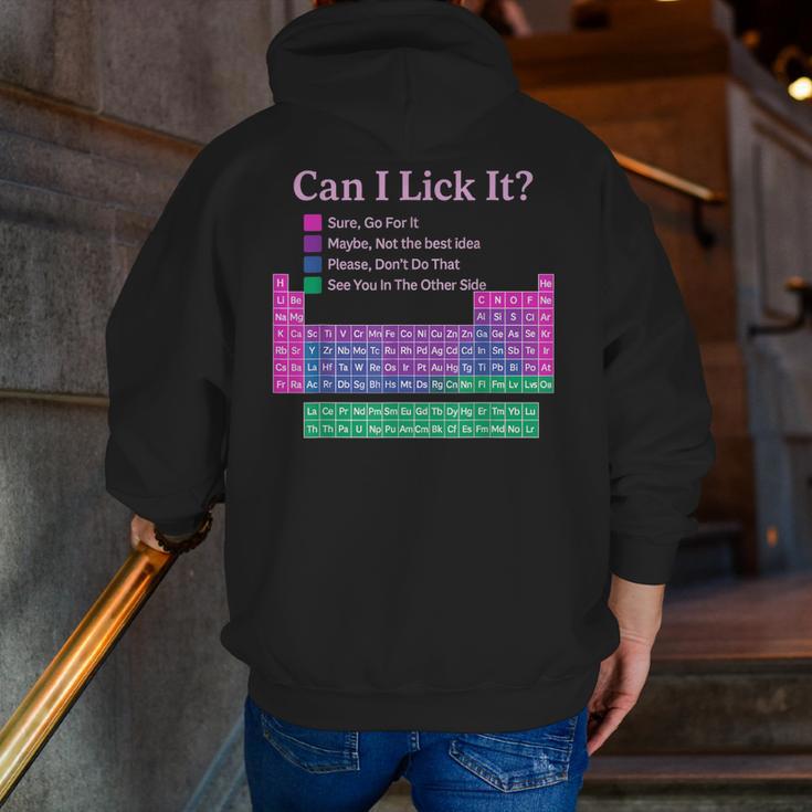 Can I Lick It Periodic Table Teacher Student Kids Men Zip Up Hoodie Back Print, funny gift Can I Lick It Periodic Table Teacher Student Kids Men Zip Up Hoodie Back Print, funny gift