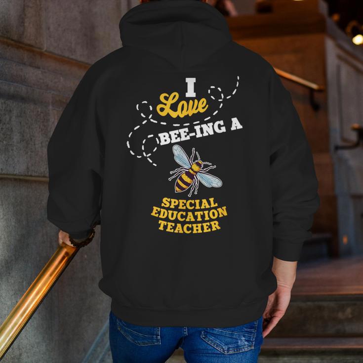 I Love Bee-Ing A Special Education Teacher Honey Bee Job For Men Women Men Zip Up Hoodie Back Print, funny gift I Love Bee-Ing A Special Education Teacher Honey Bee Job For Men Women Men Zip Up Hoodie Back Print, funny gift