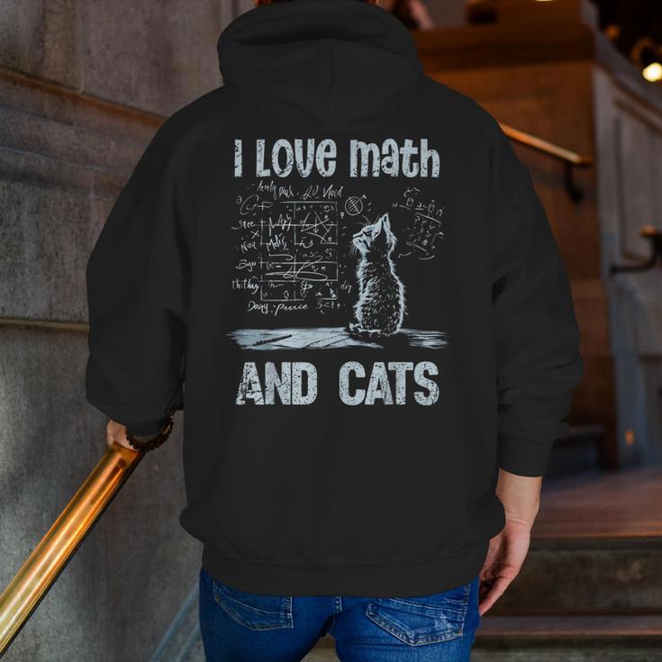 I Love Math And Cats Cat Lover Science Teacher Student Men Zip Up Hoodie Back Print, Science Teacher Hoodies, funny gift I Love Math And Cats Cat Lover Science Teacher Student Men Zip Up Hoodie Back Print, Science Teacher Hoodies, funny gift
