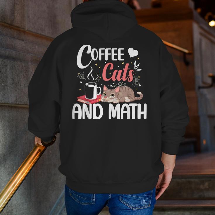 I Love Math Cats And Coffee Heart Mathematics Teacher Men Zip Up Hoodie Back Print, funny gift I Love Math Cats And Coffee Heart Mathematics Teacher Men Zip Up Hoodie Back Print, funny gift