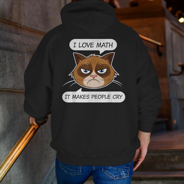 I Love Math It Makes People Cry Math Teacher Men Zip Up Hoodie Back Print, funny gift I Love Math It Makes People Cry Math Teacher Men Zip Up Hoodie Back Print, funny gift