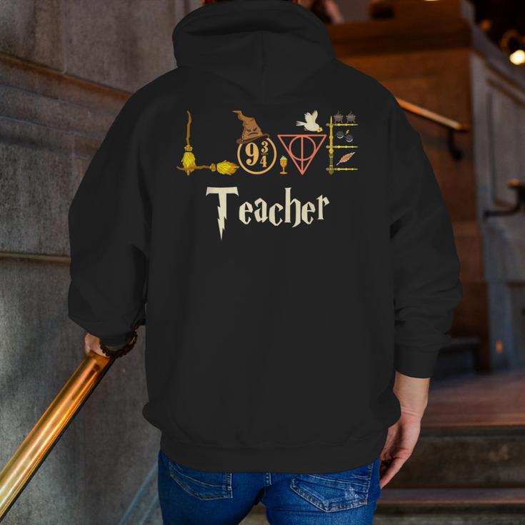 Love Teacher Wizards Back To School Halloween Men Zip Up Hoodie Back Print, funny gift Love Teacher Wizards Back To School Halloween Men Zip Up Hoodie Back Print, funny gift