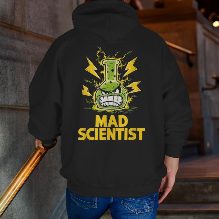 Mad Scientist Kids Youth Adult Science Teacher Chemistry Men Zip Up Hoodie Back Print, Science Teacher Hoodies, funny gift