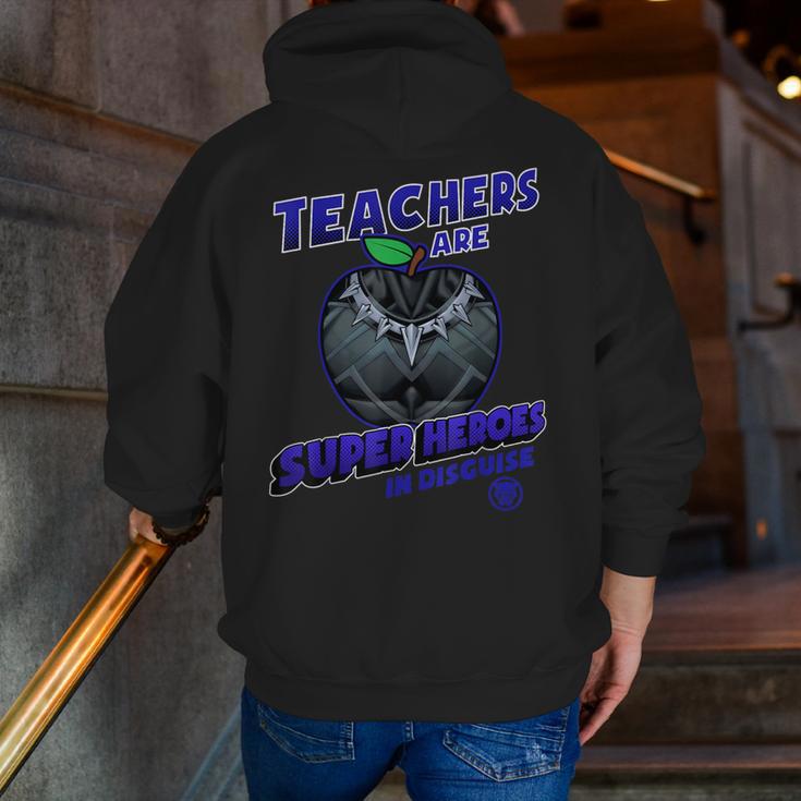 Marvel Teachers Are Super Heroes In Disguise Panther Men Zip Up Hoodie Back Print, funny gift Marvel Teachers Are Super Heroes In Disguise Panther Men Zip Up Hoodie Back Print, funny gift