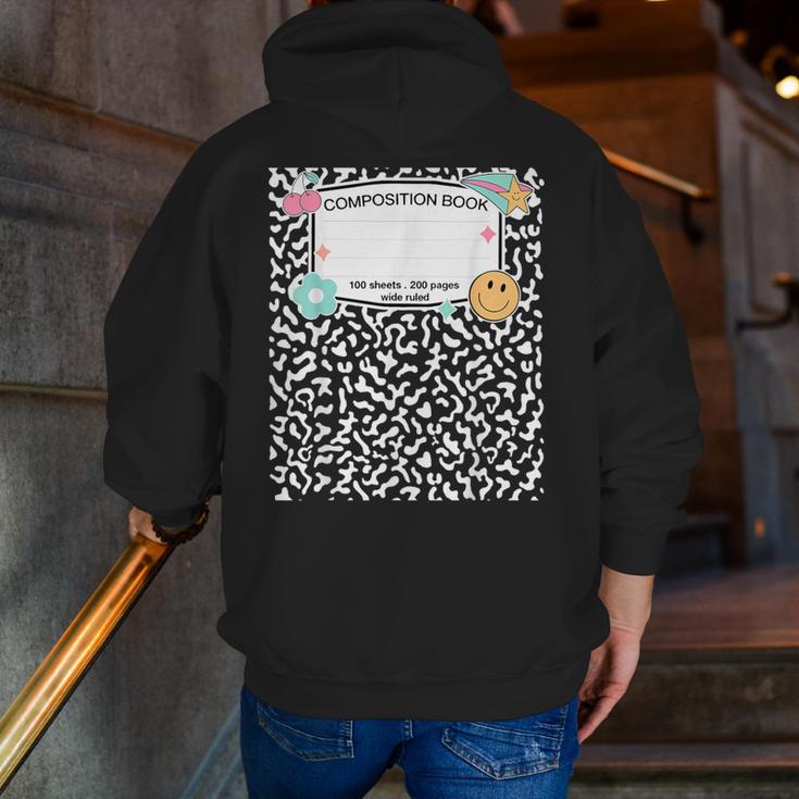 Matching Group Halloween Teacher Composition Book Notebook Men Zip Up Hoodie Back Print, funny gift Matching Group Halloween Teacher Composition Book Notebook Men Zip Up Hoodie Back Print, funny gift