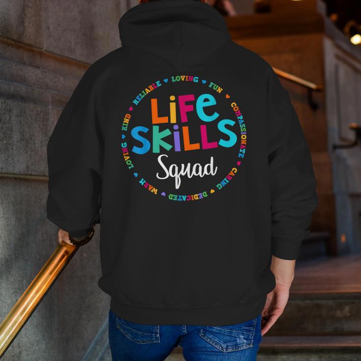 Matching Life Skills Squad Teacher Special Ed SPED Team Crew Men Zip Up Hoodie Back Print, funny gift Matching Life Skills Squad Teacher Special Ed SPED Team Crew Men Zip Up Hoodie Back Print, funny gift