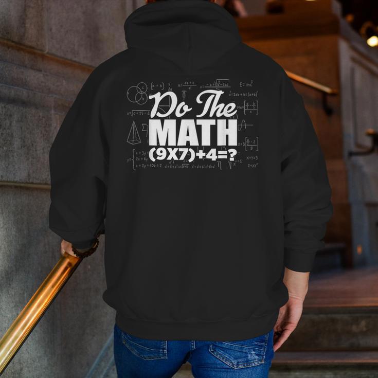 Do The Math 67 Meme Six Seven Men Women Teacher Men Zip Up Hoodie Back Print, funny gift