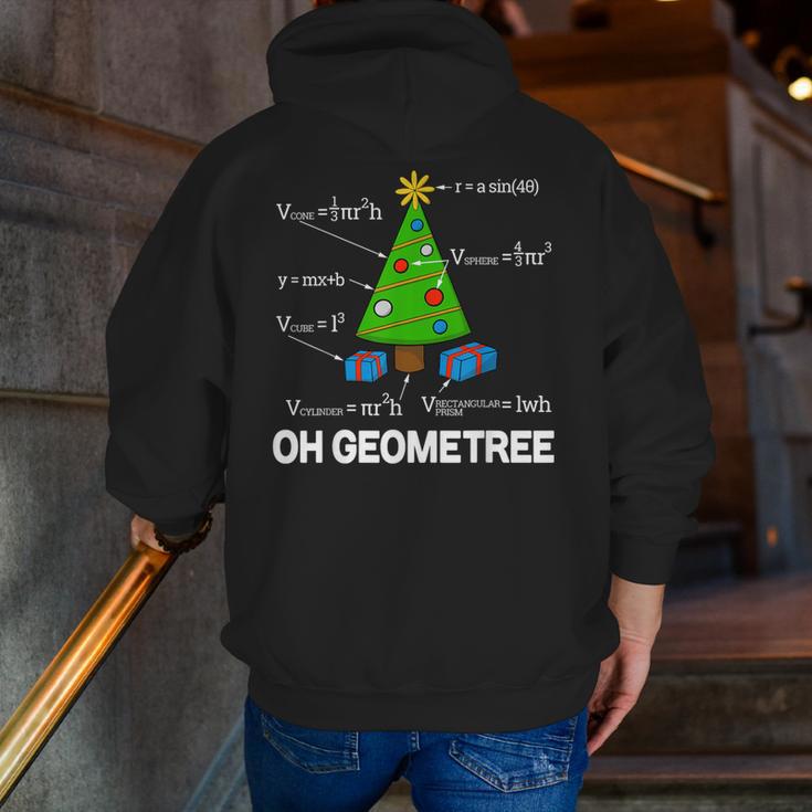 Math Geometry Christmas Tree Geometree Teacher Men Zip Up Hoodie Back Print, funny gift Math Geometry Christmas Tree Geometree Teacher Men Zip Up Hoodie Back Print, funny gift