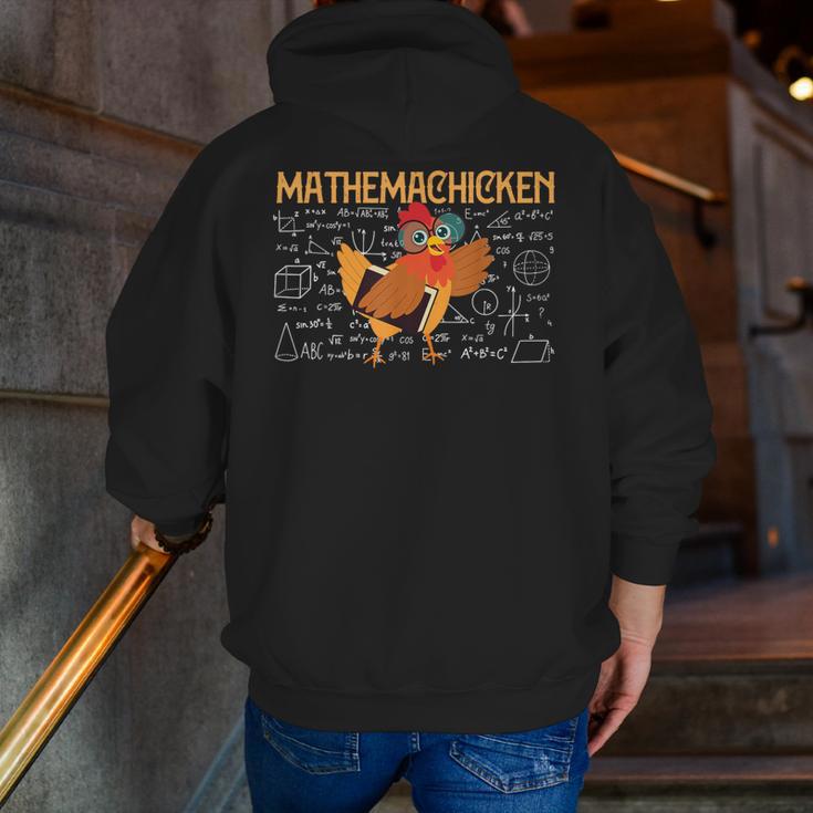 Math Nerd The Mathemachicken a Math Teacher Men Zip Up Hoodie Back Print, funny gift Math Nerd The Mathemachicken a Math Teacher Men Zip Up Hoodie Back Print, funny gift