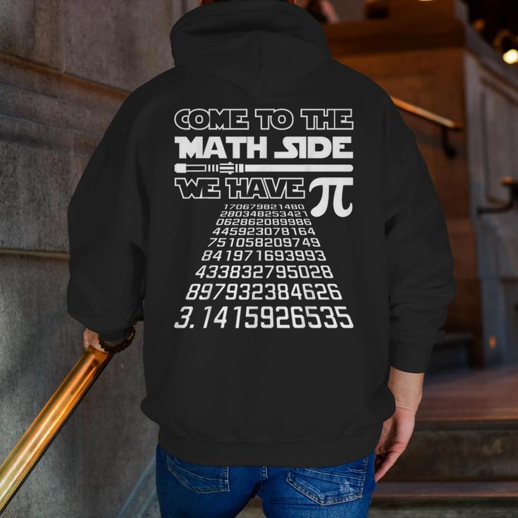 Come To The Math Side We Have Pie Shirt Pi Day Teacher Men Zip Up Hoodie Back Print, funny gift Come To The Math Side We Have Pie Shirt Pi Day Teacher Men Zip Up Hoodie Back Print, funny gift