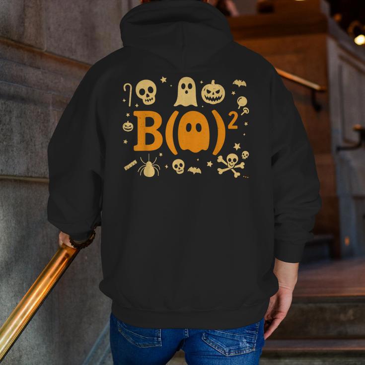 Math Teacher Ghost Shirt Cute Spooky Teacher Halloween Men Zip Up Hoodie Back Print, funny gift
