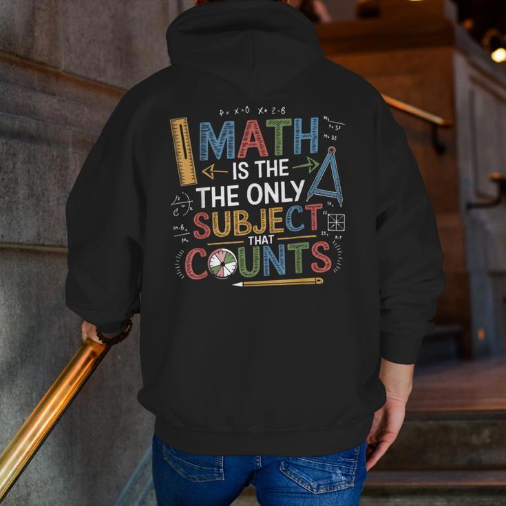 Math Teacher Mathematician Subject Mathematics Joke Men Zip Up Hoodie Back Print, funny gift Math Teacher Mathematician Subject Mathematics Joke Men Zip Up Hoodie Back Print, funny gift