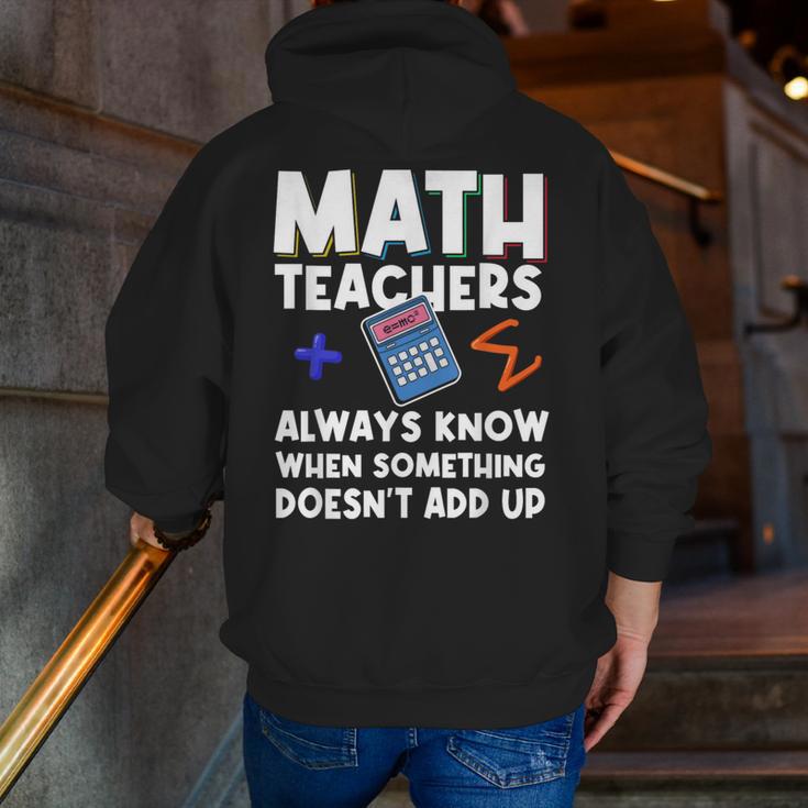 Mathematics Teachers Math Teacher For Men Women Men Zip Up Hoodie Back Print, funny gift Mathematics Teachers Math Teacher For Men Women Men Zip Up Hoodie Back Print, funny gift