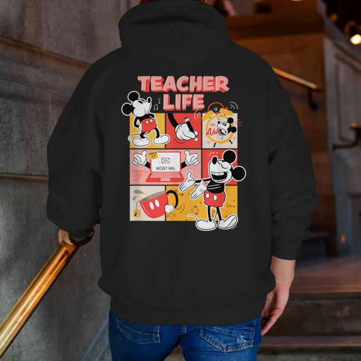 Mickey Mouse Teacher Life Men Zip Up Hoodie Back Print, funny gift Mickey Mouse Teacher Life Men Zip Up Hoodie Back Print, funny gift