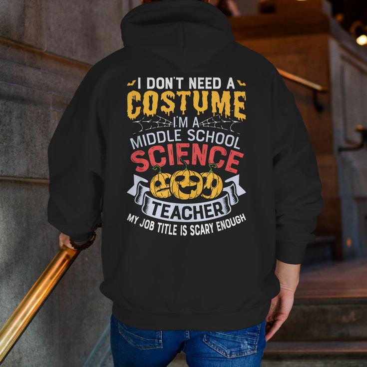 Middle School Science Teacher Halloween Costume For Men Women Men Zip Up Hoodie Back Print, Science Teacher Hoodies, funny gift Middle School Science Teacher Halloween Costume For Men Women Men Zip Up Hoodie Back Print, Science Teacher Hoodies, funny gift