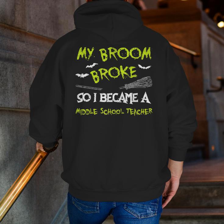 Middle School Teacher Halloween Costume Shirt Lazy Men Zip Up Hoodie Back Print, funny gift Middle School Teacher Halloween Costume Shirt Lazy Men Zip Up Hoodie Back Print, funny gift