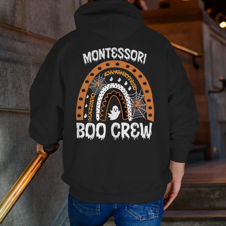 Montessori Teacher Halloween Boo Rainbow Leopard Halloween Men Zip Up Hoodie Back Print, funny gift Montessori Teacher Halloween Boo Rainbow Leopard Halloween Men Zip Up Hoodie Back Print, funny gift